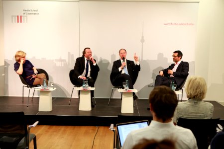 Andrea Römmele, Helmut K. Anheier, John B. Emerson, and Mark Kayser, April 2016 (3)