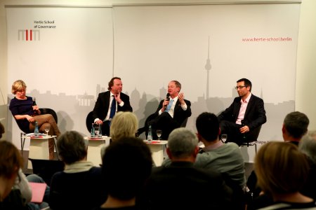 Andrea Römmele, Helmut K. Anheier, John B. Emerson, and Mark Kayser, April 2016 (7)