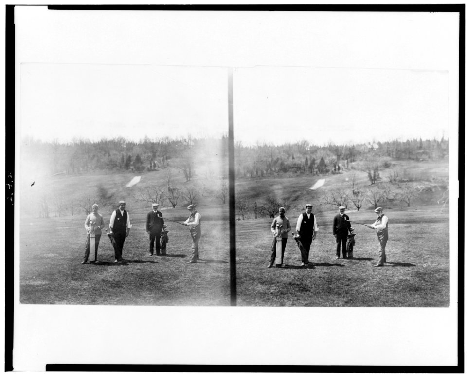 Andrew Carnegie and party on the St. Andrew golf links, Westchester Co., New York LCCN98511852