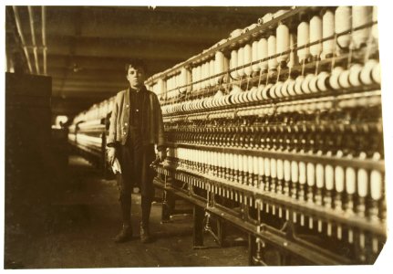 Andrew Stefanik, 4 Exchange St., A bobbin Boy (works as a spare boy) in -7 spinning room. See -2660, 2637. LOC nclc.02448