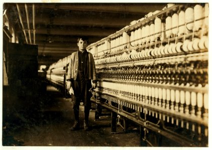 Andrew Stefanik, a bobbin boy, works as spare boy. (See -2637). LOC nclc.02432