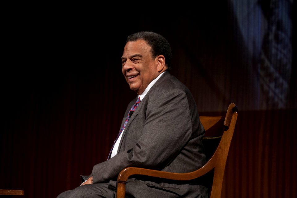 Andrew Young at the second annual Tom Johnson lecture DIG13465-046