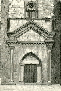 Andria porta di Castel del Monte xilografia di Barberis 1898