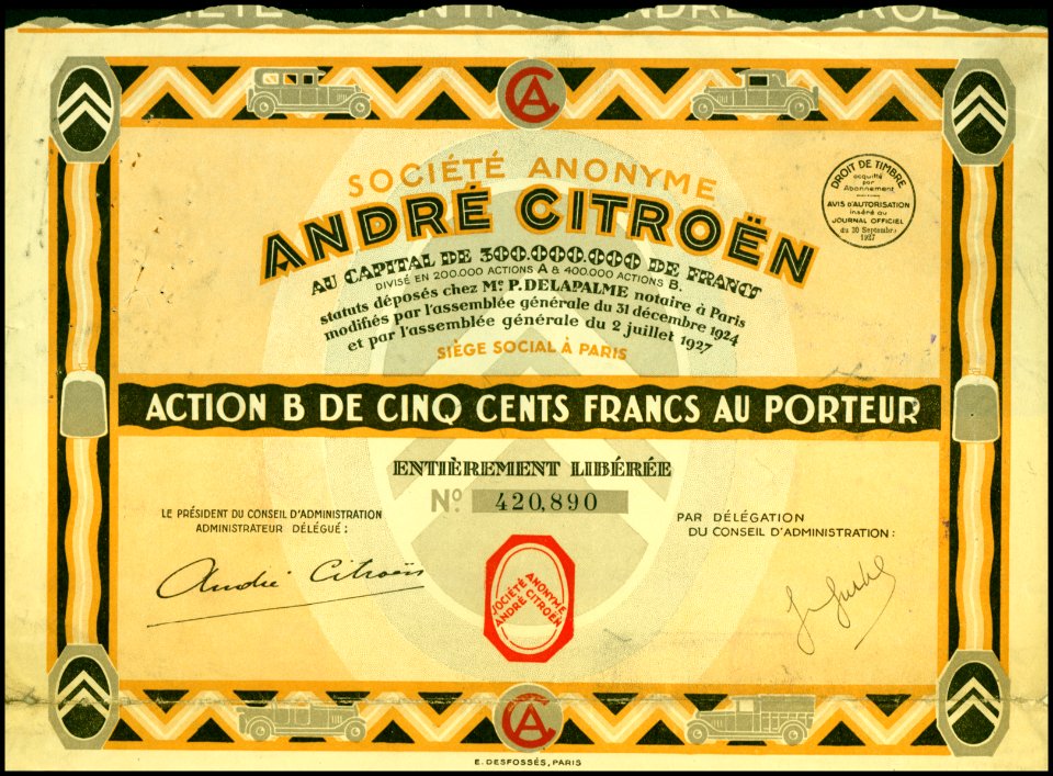 André Citroen 1927