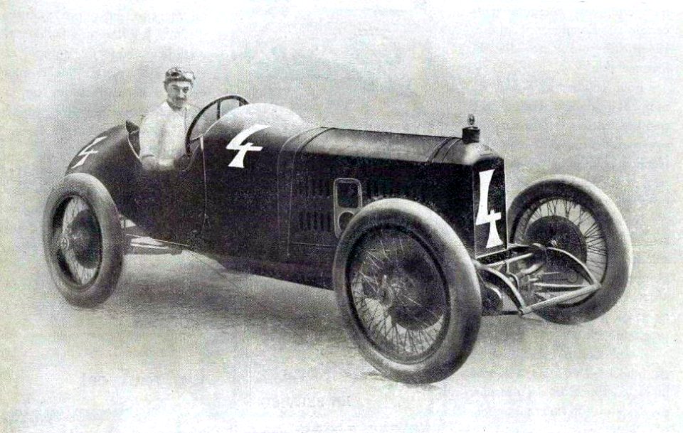 André Boillot, premier français vainqueur de la Targa Floriot, en 1919 sur Peugeot EXS