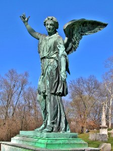 Angel of the Resurrection (front view), James B. Hogg Monument, Allegheny Cemetery, Pittsburgh, PA - March 2016 photo