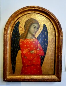Angel by Niccolo di ser Sozzo Tegliacci, c. 1350, tempera, gold leaf on panel - Hyde Collection - Glens Falls, NY - 20180224 121859 photo