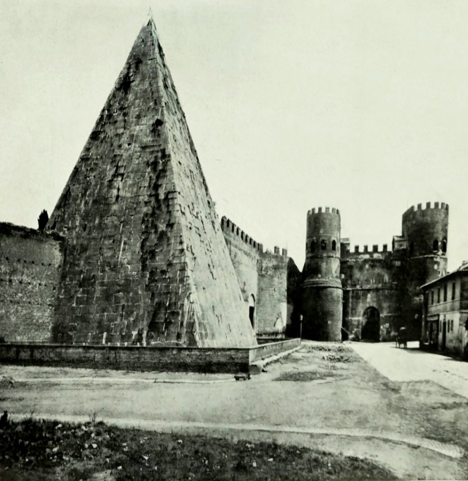 Angeli - Roma, parte I - Serie Italia Artistica, Bergamo, 1908 (Pyramid of Cestius)