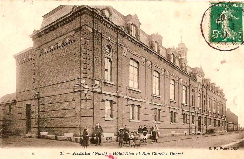 Aniche - Hôtel-Dieu et rue Charles Ducret