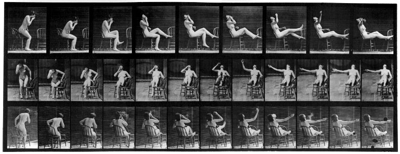 Animal locomotion. Plate 247 (Boston Public Library) (black and white, cropped)