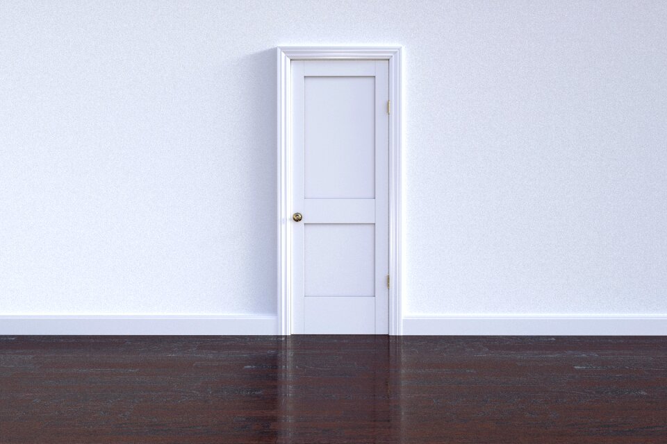 Doorway wall interior design