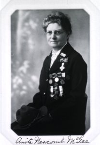 Anita N. McGee in Army uniform with many medals