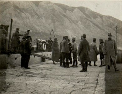 Ankunft in Cattaro. (Generalstab) Aufgenommen, am 12. Februar 1916 in Cattaro. (BildID 15532479)