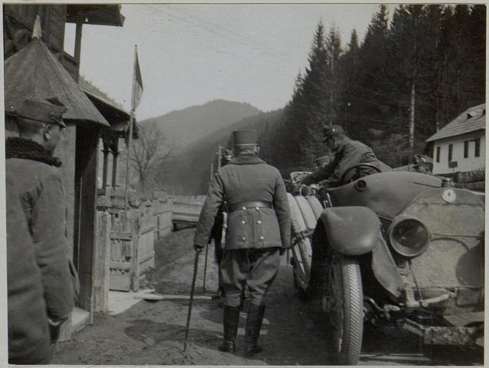 Ankunft des GM.von Puchalski in Jakobeny (BildID 15453333)