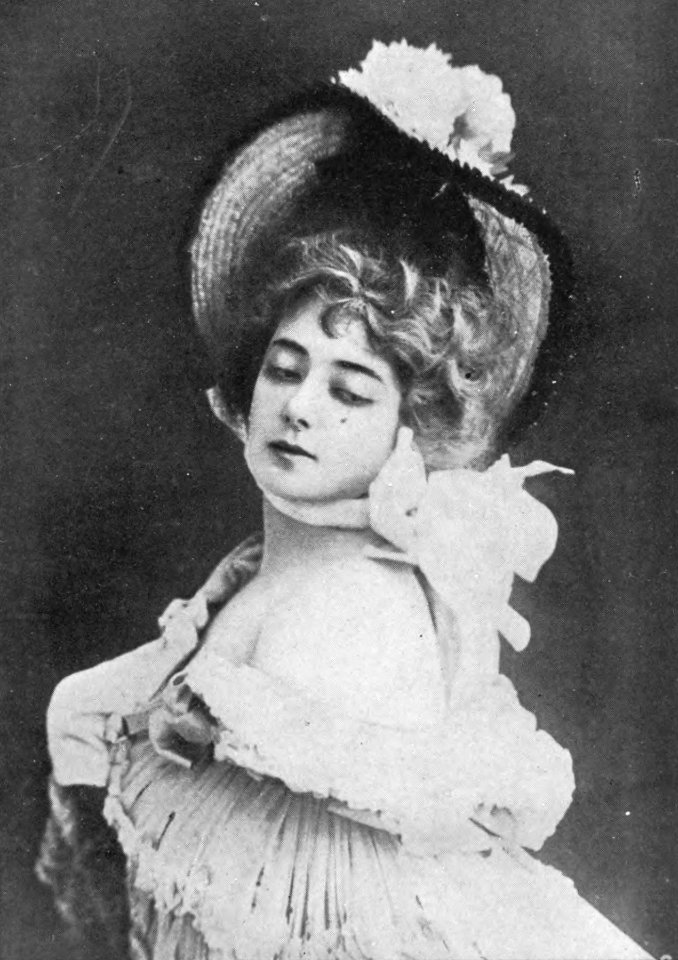 Anna Held, stage actress. Hall, New York