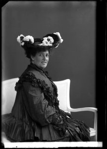 Anna Rustan, actor, portrait 1905 - SMV - GR082