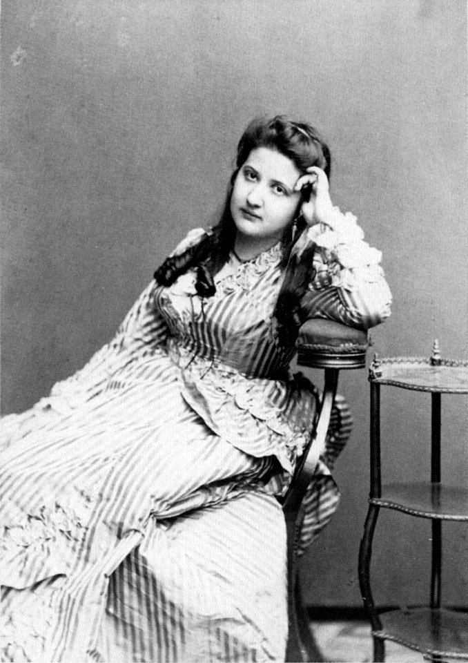 Anna Todesco in a day dress, ca. 1865