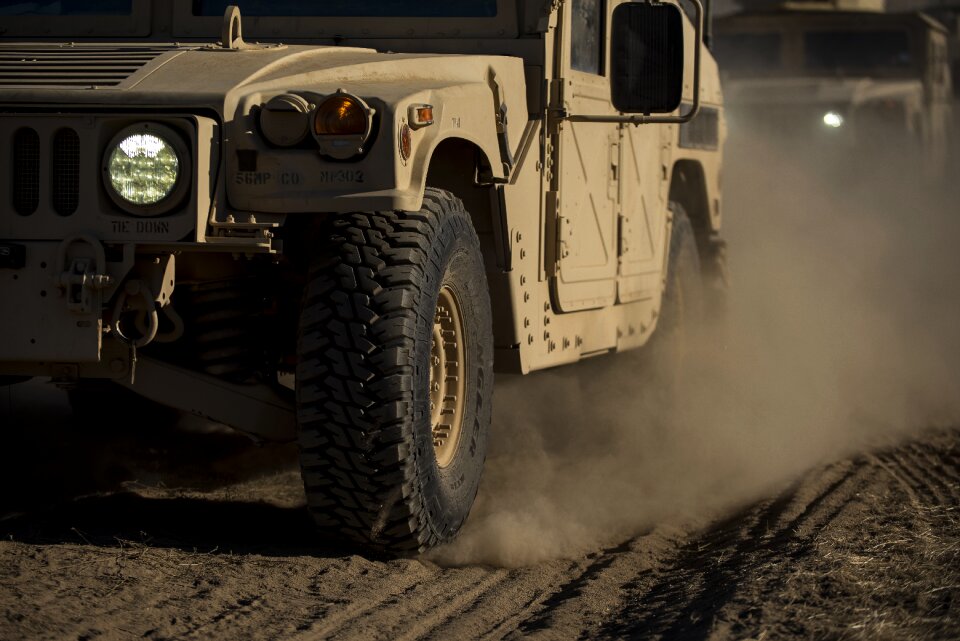 Army vehicle armored