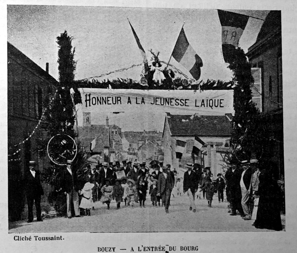 Bouzy fete école laïque 1904 96354