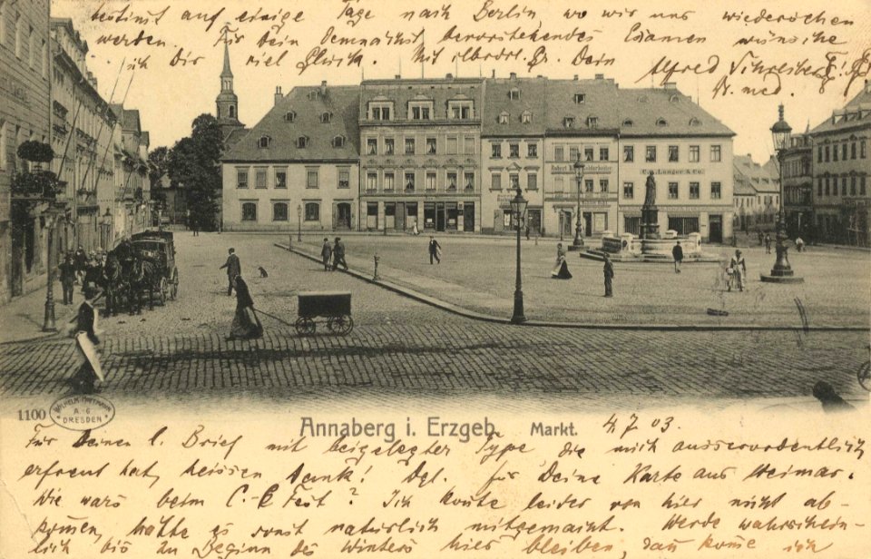 Annaberg-Buchholz, Sachsen - Marktplatz (Zeno Ansichtskarten)