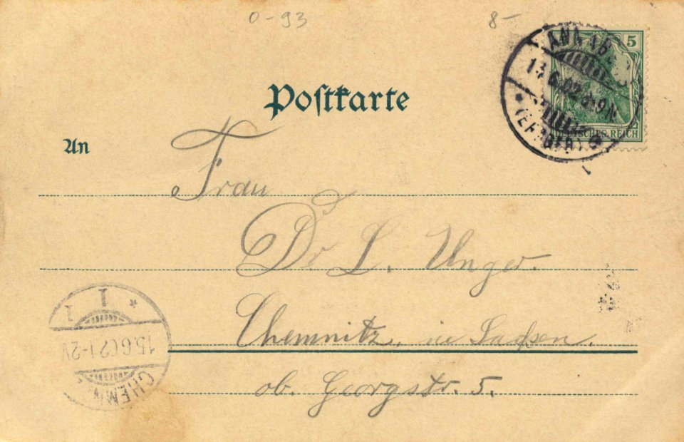 Annaberg-Buchholz, Sachsen - Stadtansicht vom Schreckenberg (2) (back) (Zeno Ansichtskarten)