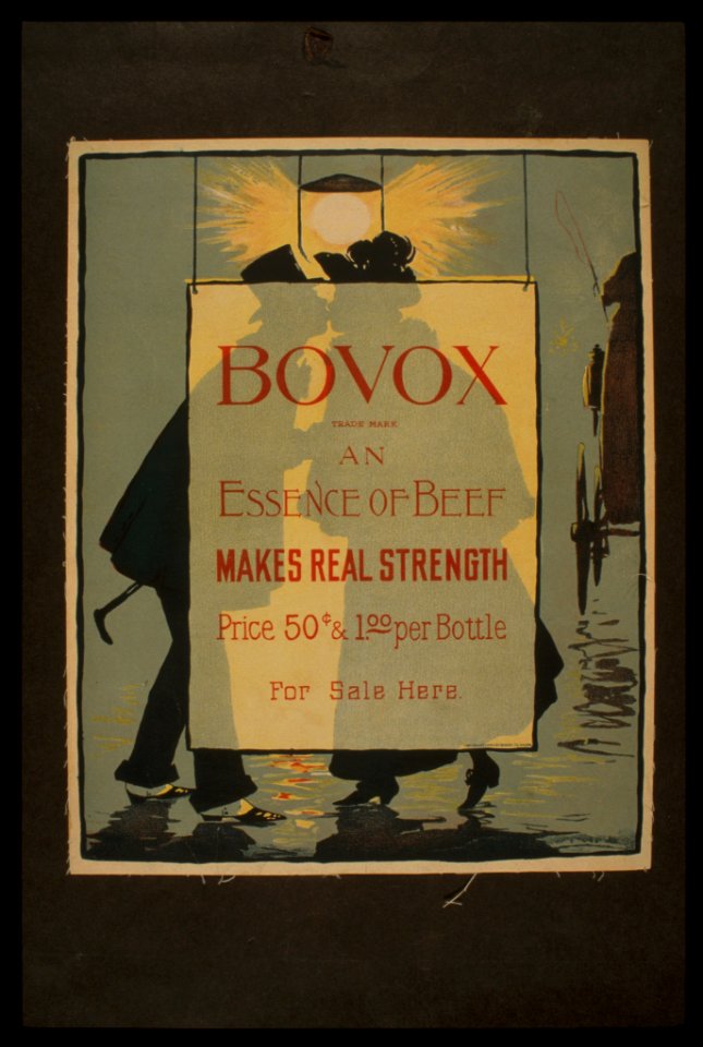 Bovox trademark - an essence of beef Makes real strength. LCCN99472465