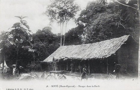 Boué (Ogooué)-Hangar dans la forêt photo