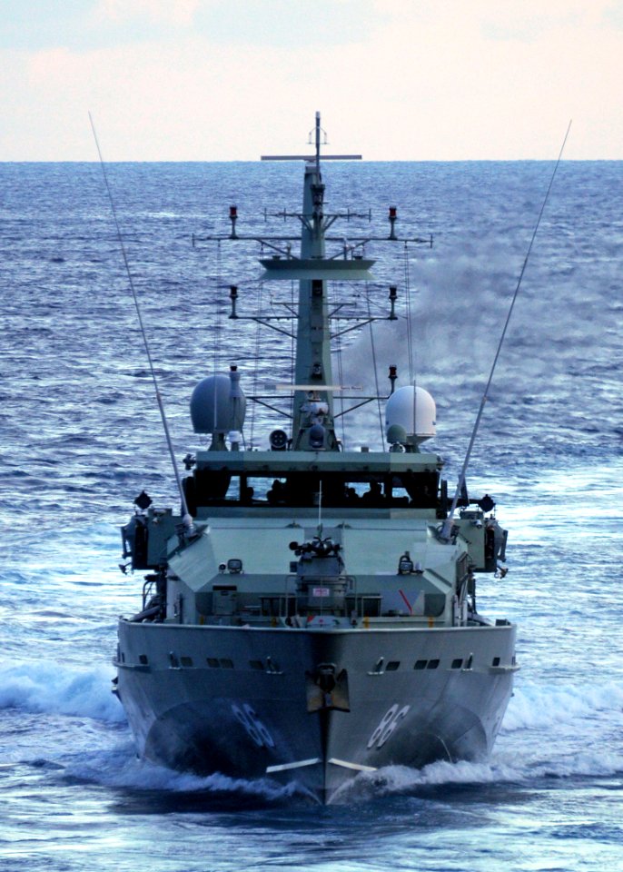 Bow view of HMAS Albany