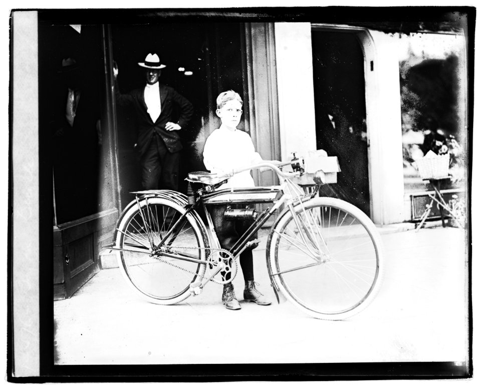Boy on bicycle LOC npcc.04393