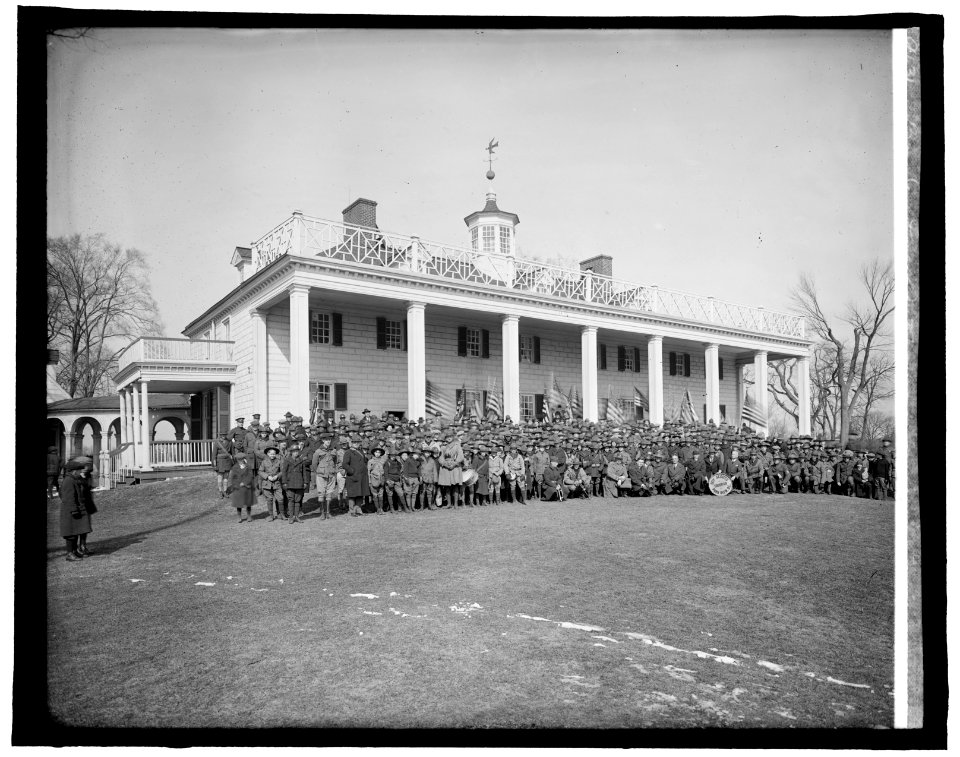 Boy Scouts at Mt. Vernon, (Virginia) LCCN2016824301