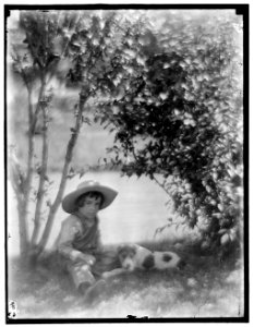 Boy with dog, a study made at Oceanside, L.I. LCCN2006684219