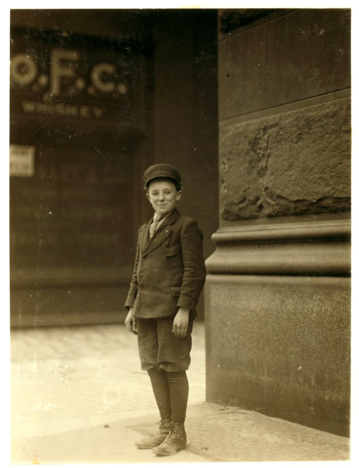 Boy working in Inland Type Foundry, May 12th, 1910. LOC nclc.03525