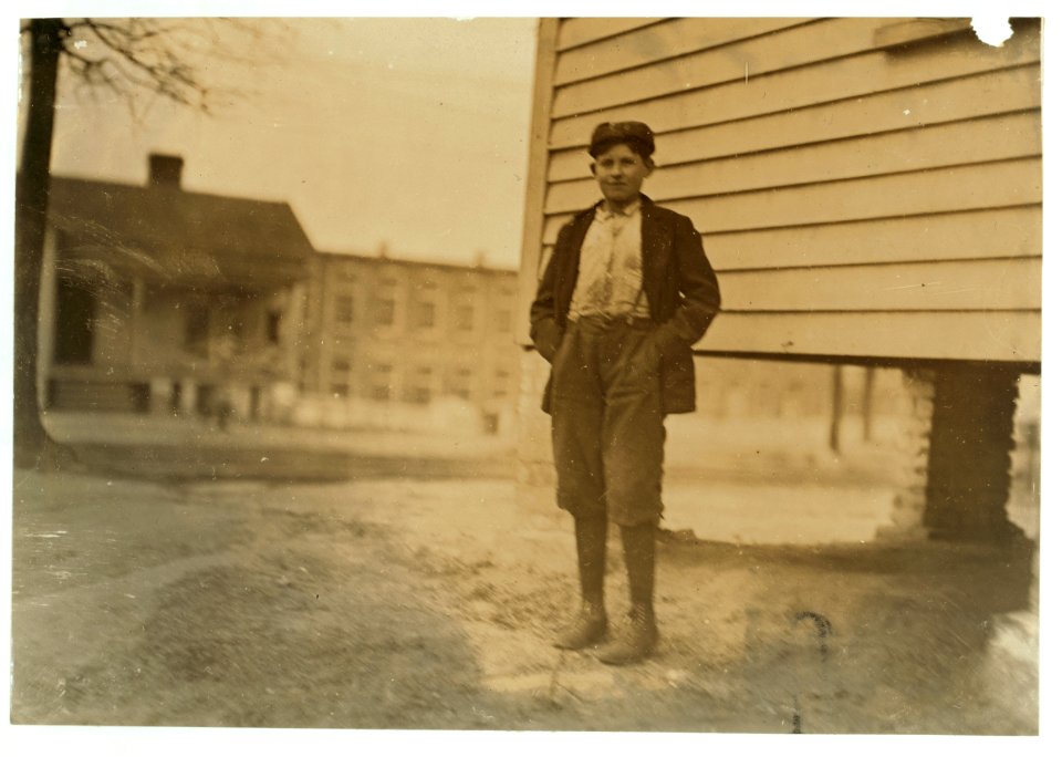 Boy working in Calvine Mfg. Co. Charlotte, N.C. Been there 2 years. LOC nclc.01574
