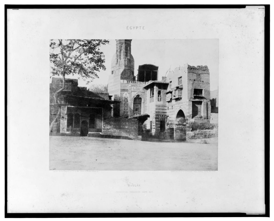 Boûlâk - Carrefour (Mosquée, café, etc.) - Félix Teynard. LCCN2001695247