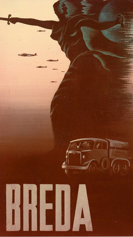 Bozzetto pubblicitario per gli aerei e il camion coloniale Dovunque, 1938 ca - san dl SAN IMG-00002300