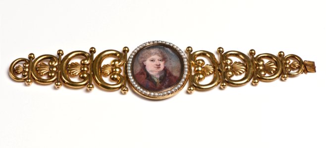 Bracelet for a Portrait Miniature (see NMB 2349a) (Anders Petter Lundqvist) - Nationalmuseum - 181585