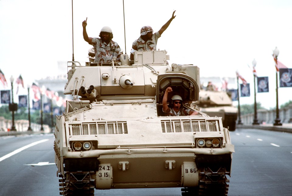 Bradley infantry fighting National Victory Celebration