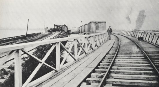 Brady, Mathew B. - Lange Brücke über den Potomac Fluss (Zeno Fotografie)