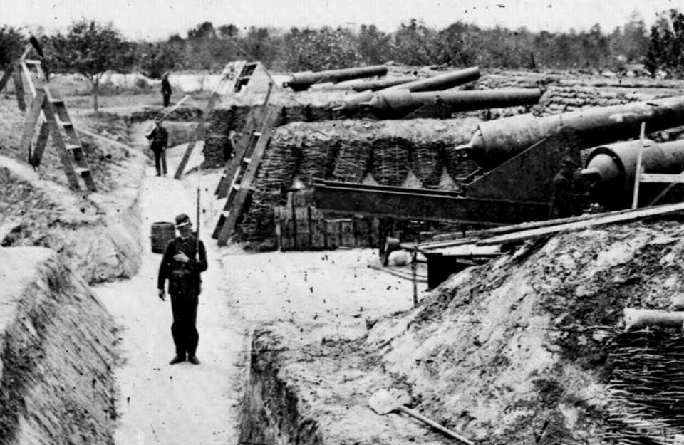 Brady, Mathew B. - McClellan's Befestigungen bei Yorktown (Zeno Fotografie)