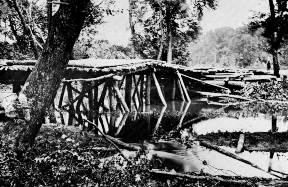 Brady, Mathew B. - Militärische Brücke über den Chicahominy (Zeno Fotografie)