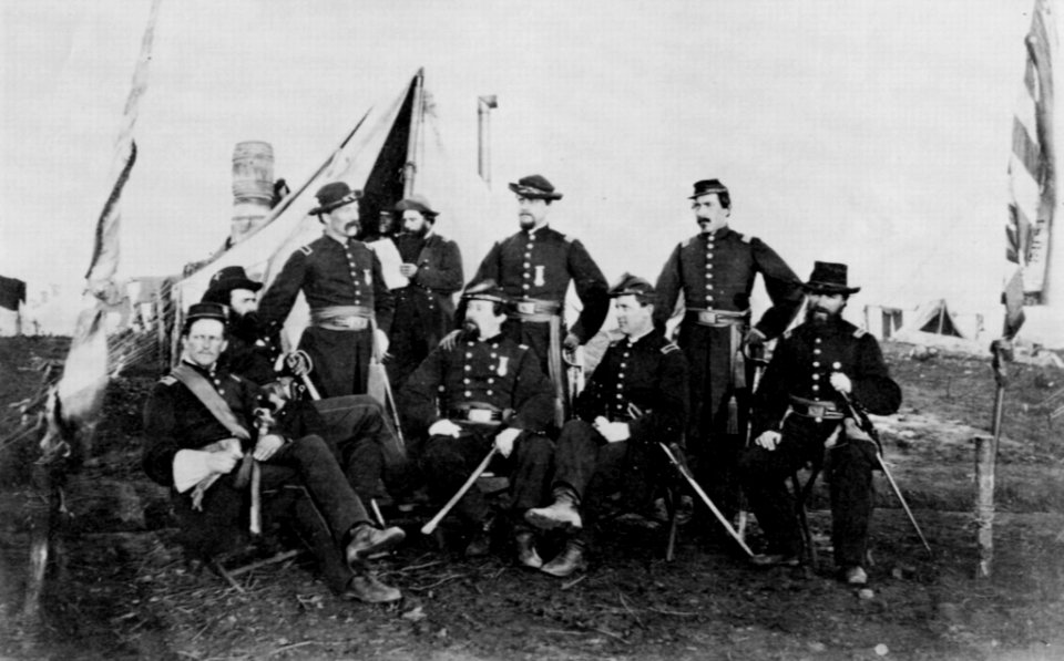 Brady, Mathew B. - Offiziersgruppe bei Fredericksburg (Zeno Fotografie)