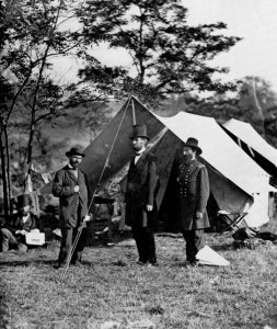 Brady, Mathew B. - Präsident Lincoln bei Sharpsburg (Zeno Fotografie)