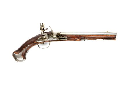 Braherustkammaren, flintlåspistol, 1700 cirka - Skoklosters slott - 90778