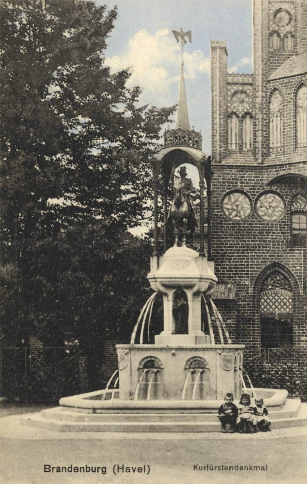 Brandenburg (Havel), Brandenburg - Kurfürstendenkmal (Zeno Ansichtskarten)