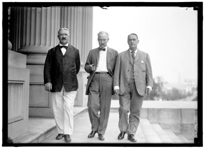 BRANDEGEE, FRANK BOSWORTH. REP. FROM CONNECTICUT, 1902-1905; SENATOR, 1905-1924. MARCUS SMITH, FALL, BRANDEGEE AT CAPITOL LCCN2016870378