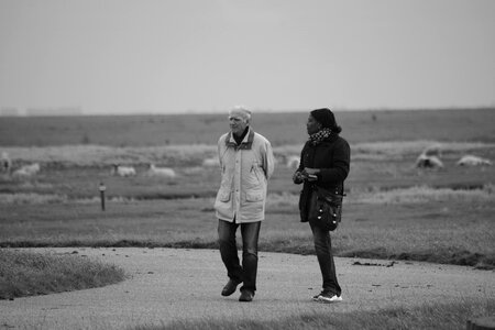Walk north sea beautiful