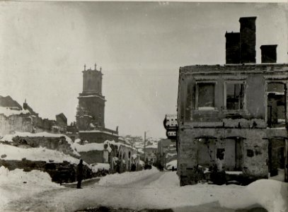 Brandruinen aus BUCZACZ von den Kosaken angezündet im Herbste 1914. (BildID 15536191)