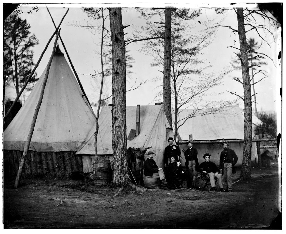 Brandy Station, Va. Provost marshal clerks at Army of the Potomac headquarters LOC cwpb.03868