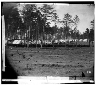 Brandy Station, Virginia. Army of the Potomac. Eastern half of the camp LOC cwpb.00724