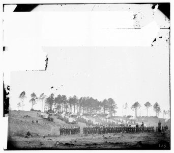 Brandy Station, Virginia. Guard mount of 114th Pennsylvania Infantry. 1st Division, 3rd Corps LOC cwpb.00728